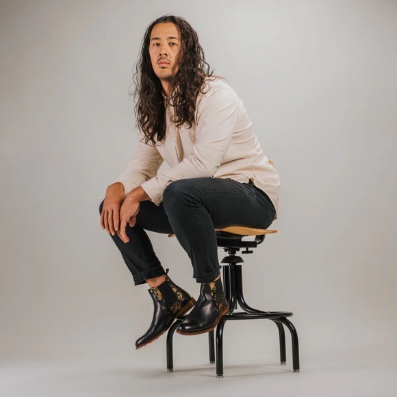 Valencia Black Leather Mens Chelsea Boots - Eden Noir | TAFT